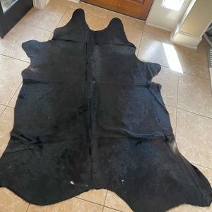 Black Cowhide Rug